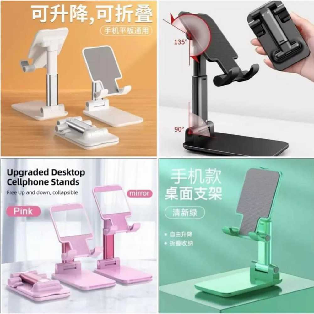 Smart Foldable Mobile Stand – Adjustable Desktop Holder for iPhone & Android